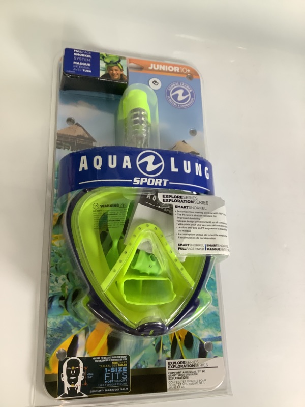 Photo 1 of SILICONE FULL FACE SNORKEL AQUA LUNG SPORT NEW  