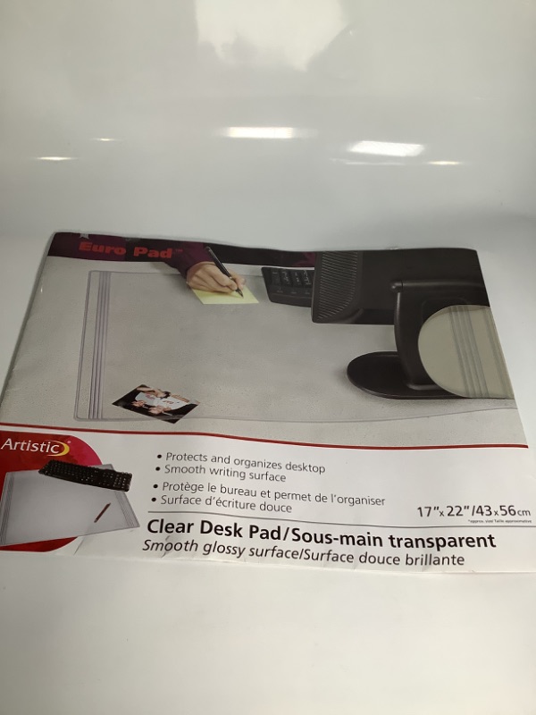 Photo 1 of EURO PAD CLEAR DESK PAD SMOOTH GLOSSY SURFACE/SURFACE DOUCE BRILLANTE NEW