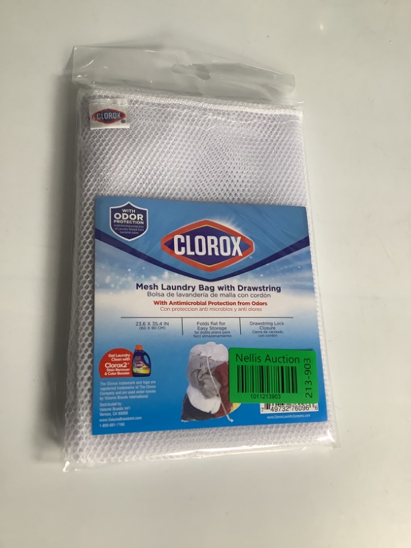 Photo 1 of CLOROX MESH LAUNDRY BAG WITH DRAWSTRING WITH ODOR PROTECTON NEW