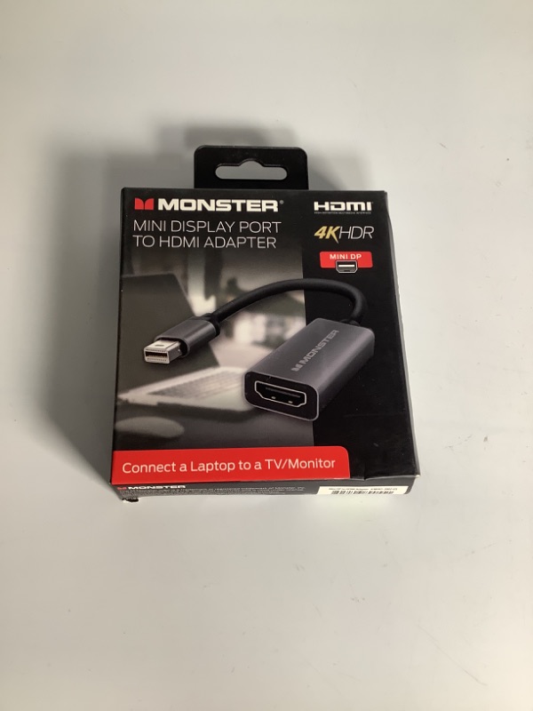 Photo 1 of MONSTER MINI DISPLAY PORT TO HDMI ADAPTER ONNECT TO LAPTOP TO A TV/MONITOR NEW