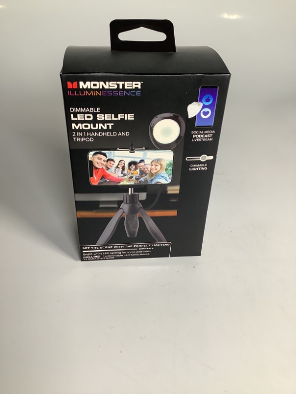 Photo 1 of DIMMABLE LED SELFIE MOUNT 2 IN 1 HANDHELD AND TRIPOD NEW