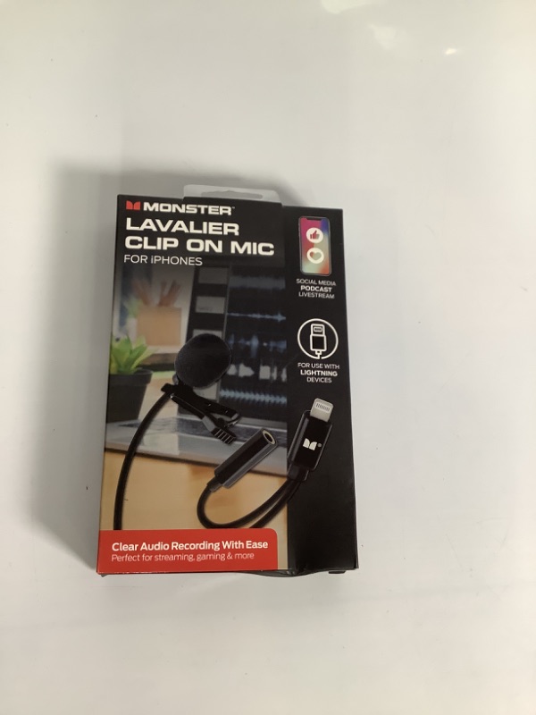 Photo 1 of MONSTER LAVALIER CLIP ON MIC FOR IPHONES NEW