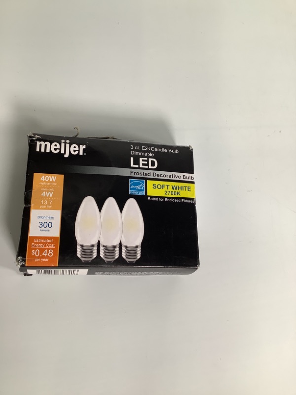 Photo 1 of LED FROSTED DECORATIVE BULB SOFT WHITE 2700K NEW
