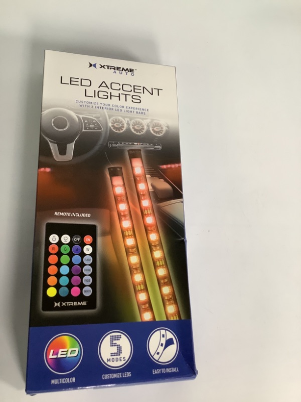 Photo 1 of LED ACCENT LIGHTS CUSTOMIZE YOUR COLOR EXPERIENCE WITH 2 INTERIOR LED LIGHTS BAR NEW REMOTE INCLUDED NEW