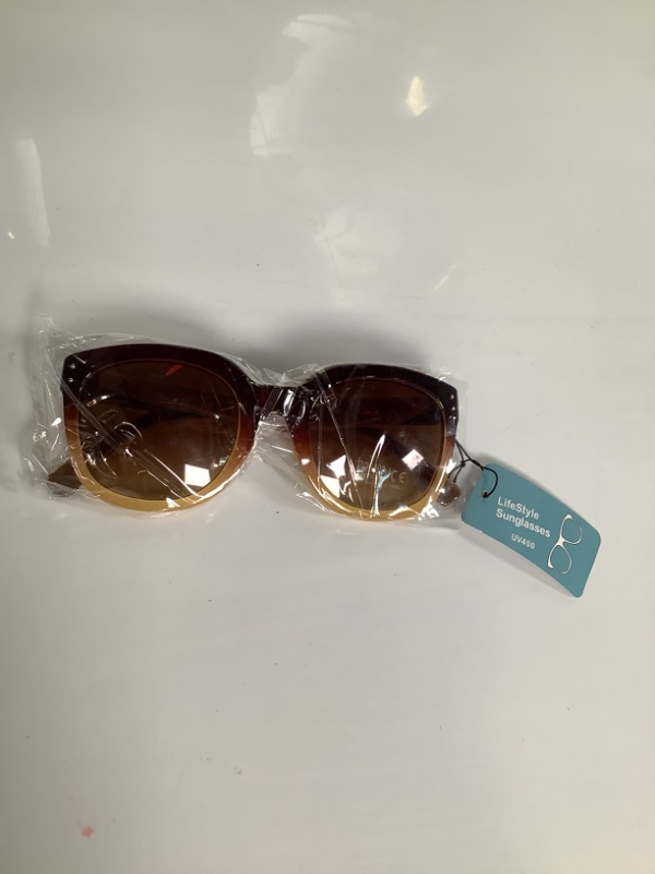 Photo 1 of LIFESTYLE SUNGLASSES COLOR SEE THROUGH CCOLOR BROWN AND LIGHT BROWN NEW