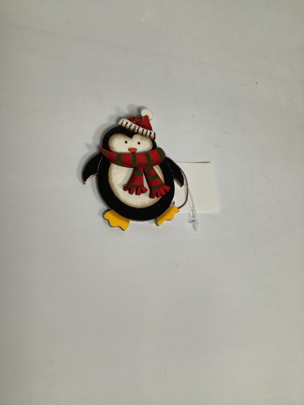 Photo 1 of PENGUIN CHRISMAS ORNAMENT 2 PIECE NEW