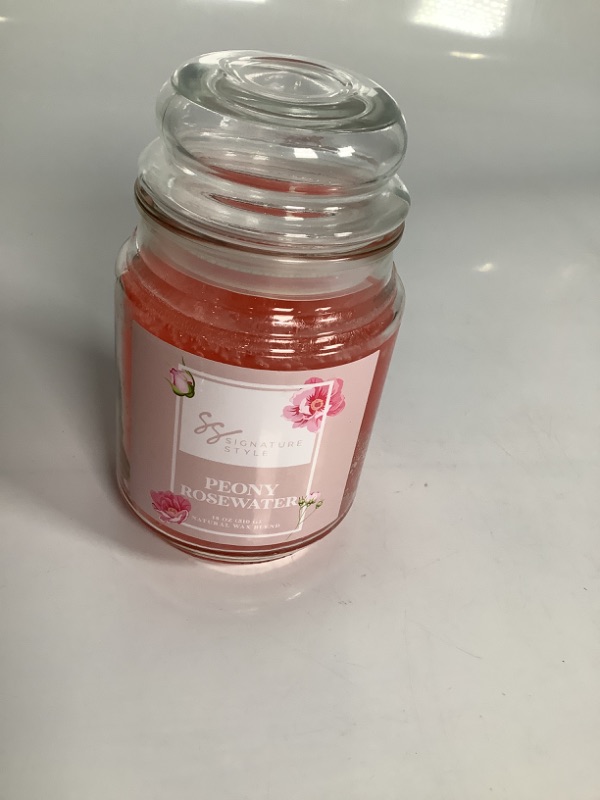 Photo 1 of PEONY ROSEWATER 18 OZ CANDLE NEW