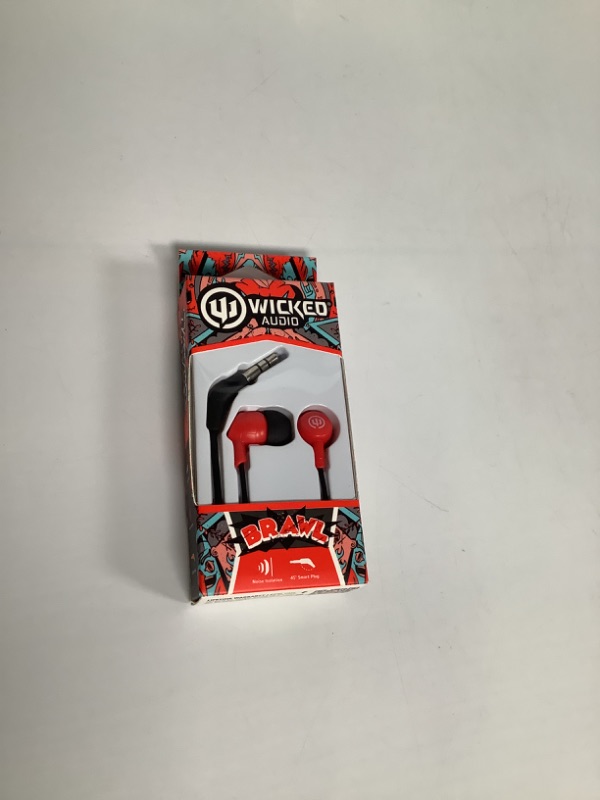 Photo 1 of WICKED AUDIO EAR BUDS COLOR RED AND BLACK NEW