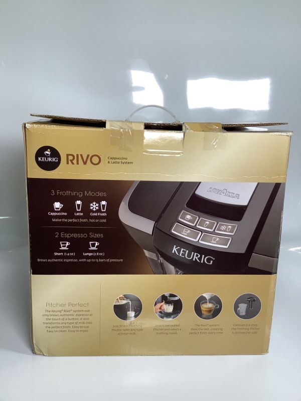 Photo 1 of KEURIG RIVO CAPPUCCINO AND LATTE SYSTEM 3 FROTHING MODES HOT OR COLD NEW 
