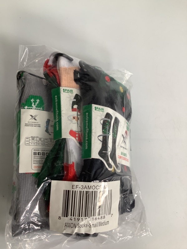 Photo 1 of 3 SETS OF CHRISMAS SOCKS SIZE MEDIUM NEW