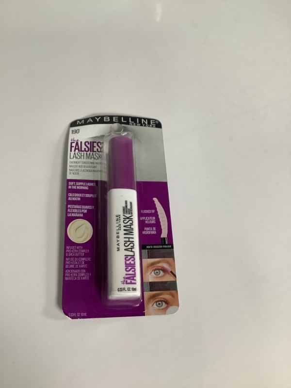 Photo 2 of Maybelline New York The Overnight Eyelash Conditioner with Shea Butter and Argan Oil, Falsies Lash Mask, 0.33 Fl Oz new