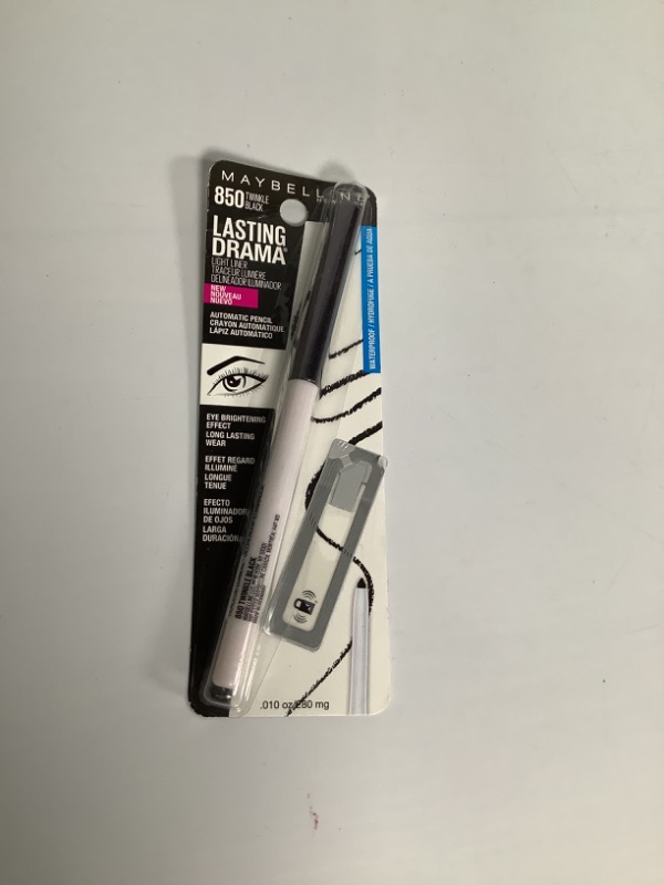 Photo 2 of Maybelline Lasting Drama Light Liner Eyeliner, 850 Twinkle Black (Pack of 2) new