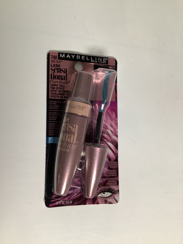 Photo 2 of Maybelline New York Lash Sensational Curvitude Waterproof Mascara, Very Black, 0.32 Fluid Ounce NEW