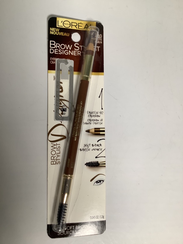 Photo 2 of Loreal Brow Stylist Designer Eyebrow Pencil, Brunette 310 - 0.045 (1.3 g) NEW