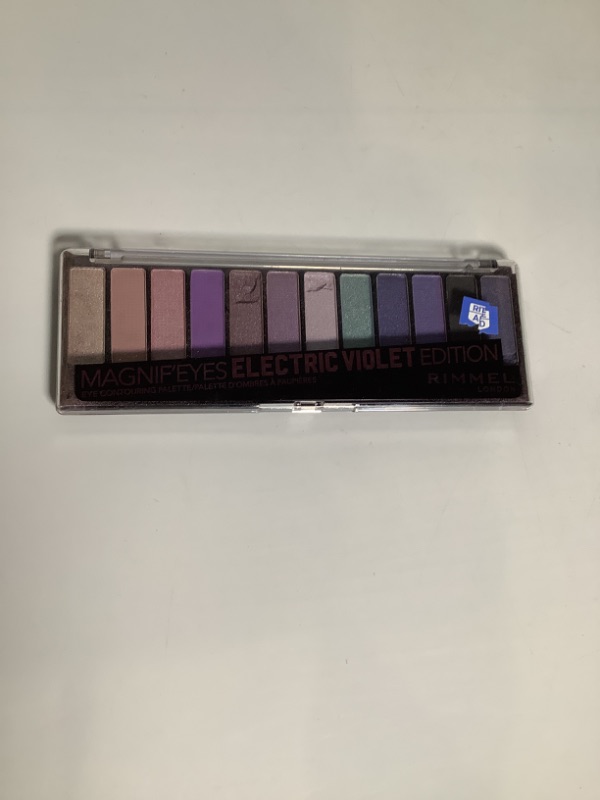 Photo 2 of Rimmel Magnifeye's Eyeshadow Palette, Electric Violet Edition (3614227182486) Electric Violet Edition Palette NEW