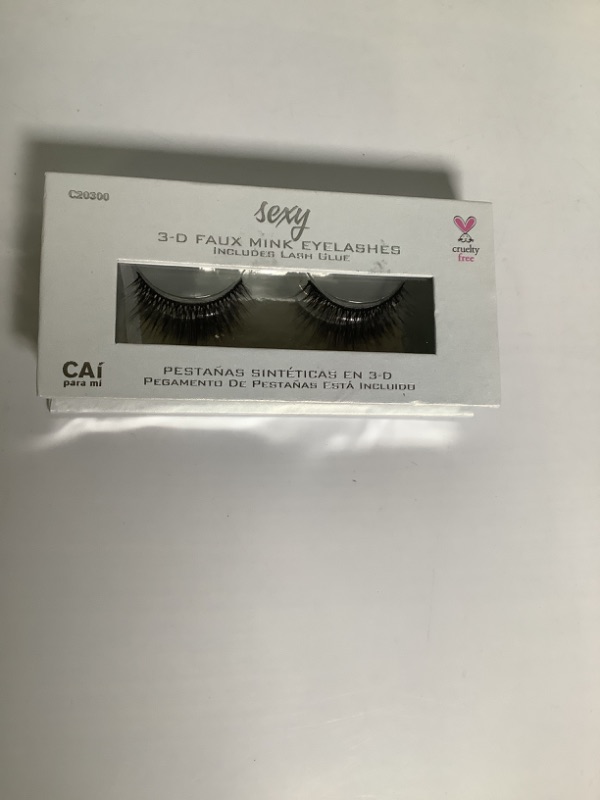 Photo 2 of CAI Para Mi 3-D Faux Mink Eyelashes (Sexy) NEW