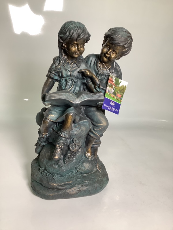 Photo 1 of ALPINE BOY AND GIRL READING TOGETHER DECOR NEW