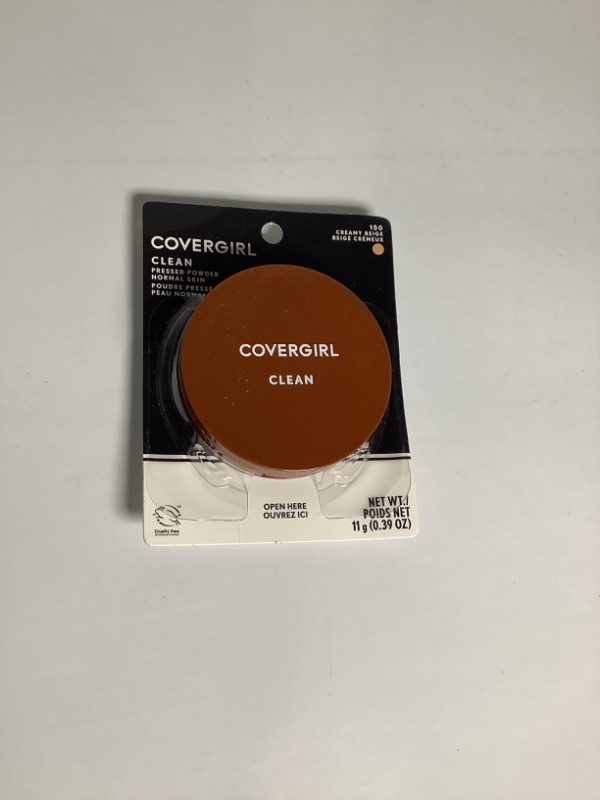 Photo 2 of Covergirl Clean Pressed Powder, 150 CREAMY BEIGE 0.39 Ounce (Pack of 1) NEW
