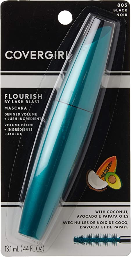 Photo 1 of COVERGIRL Flourish Blast Mascara, Black 805, 0.4 Ounce Black (Pack of 1) new