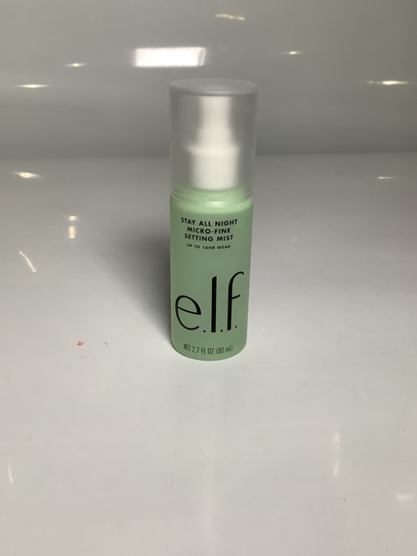 Photo 2 of e.l.f. Stay All Night Micro-Fine Setting Mist, Hydrating & Refreshing Makeup Setting Spray For 16HR Wear-time, Vegan & Cruelty-Free, 2.7 Fl Oz  (Pack of 1) NEW