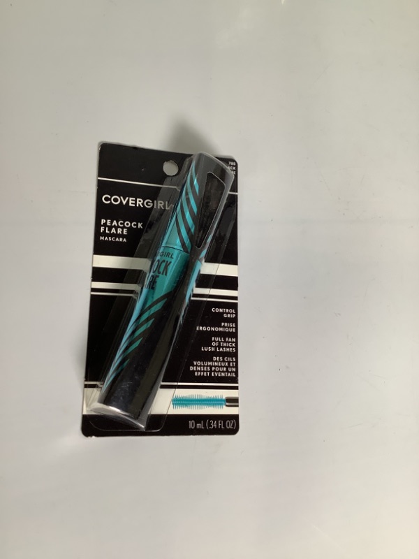 Photo 2 of COVERGIRL Peacock Flare Mascara, Extreme Black, 0.3 Fl oz (9 ml) (Pack of 1 ) NEW