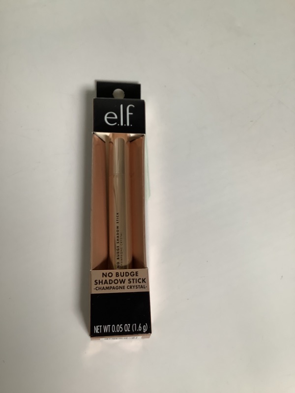 Photo 2 of e.l.f. Cosmetics No Budge Shadow Stick, Longwear, Smudge-Proof Metallic Eyeshadow, Champagne Crystal, 0.056 Oz (1.6g) NEW