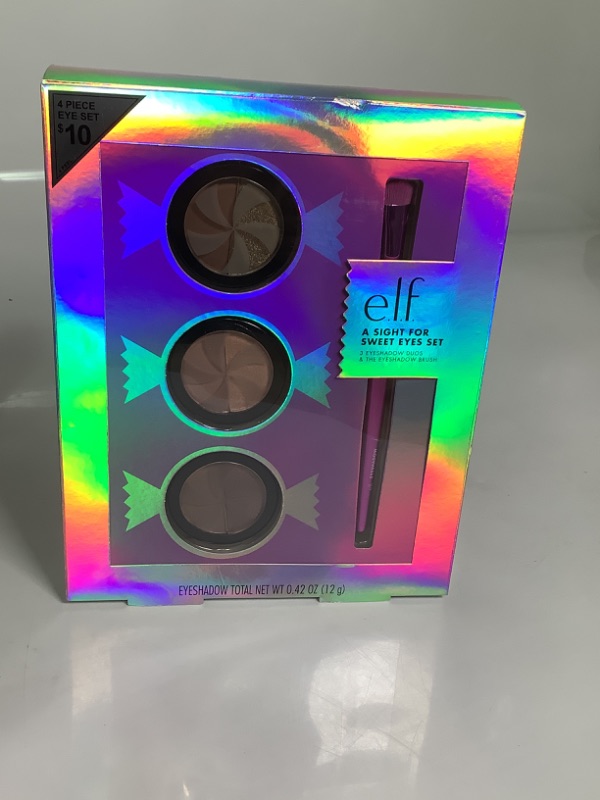 Photo 2 of Elf (1) e.l.f. Cosmetics A Sight For Sweet Eyes Set- Set Includes 3 Eyeshadow Duos and 1 Eyeshadow Brush new