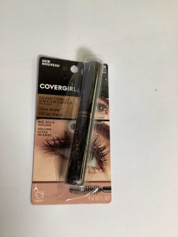 Photo 1 of COVERGIRL EXHIBITIONIST UNSCREEN MASCARA 24 HR BIG, BOLD VOLUME ULTRA INTENSE EXTREME BLACK 980 NEW