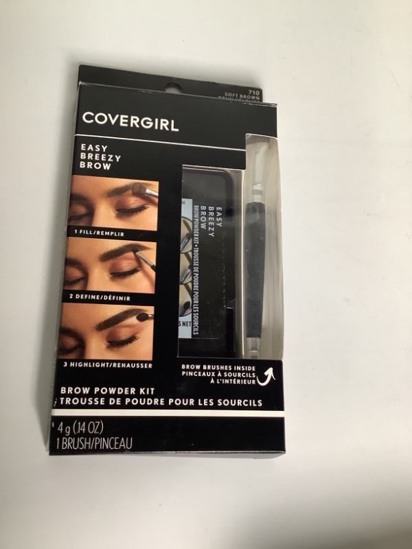 Photo 2 of COVERGIRL Easy Breezy Brow Powder Kit, Soft Brown NEW