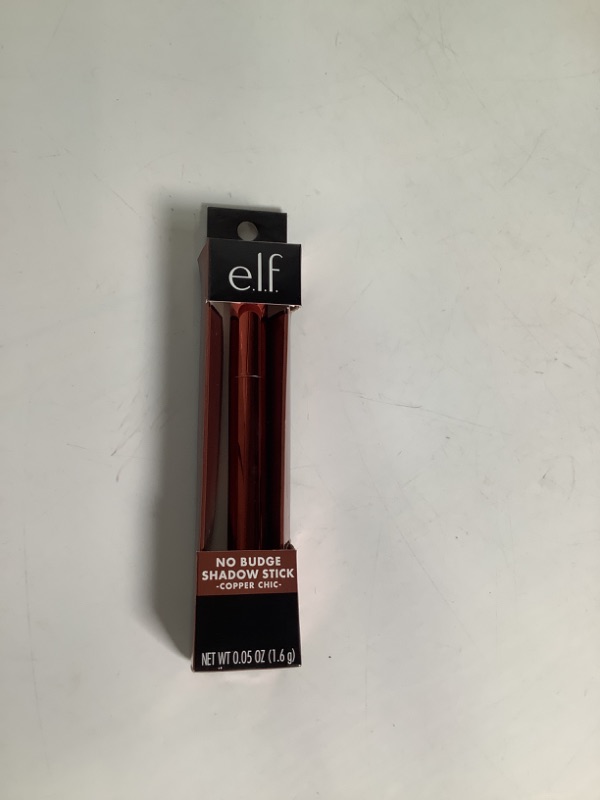 Photo 2 of e.l.f. No Budge Shadow Stick, Longwear, Smudge-Proof Metallic Eyeshadow, Copper Chic, 0.056 Oz (1.6g) new