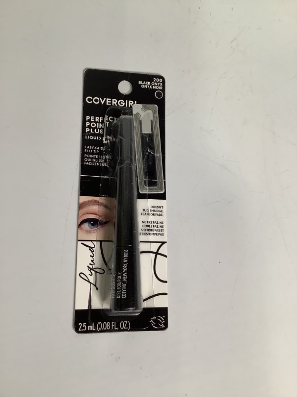 Photo 2 of Covergirl Perfect Point Plus Liquid Eyeliner, Black Onyx, .08 Fl. Oz. 200 Black Onyx NEW