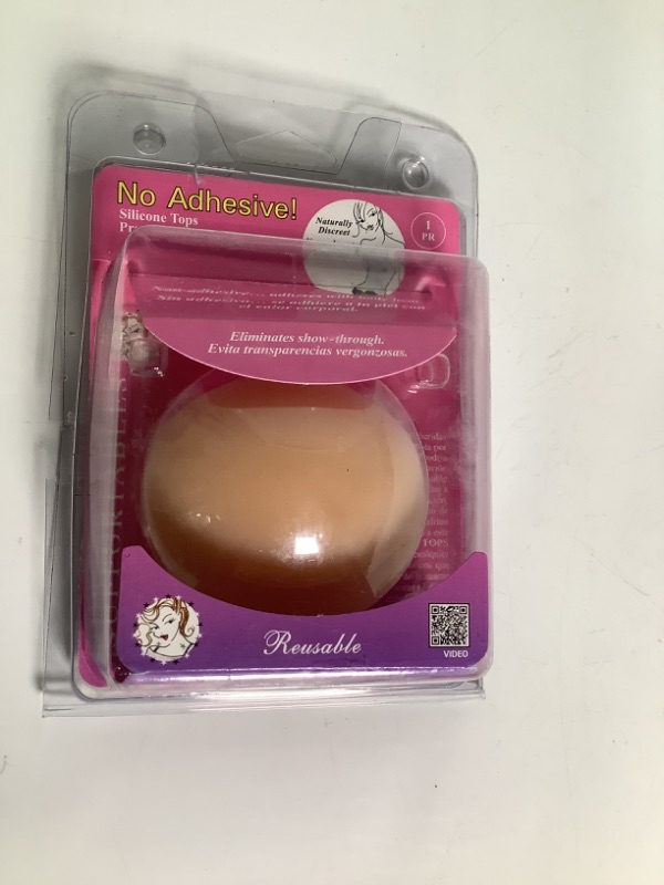 Photo 2 of Braza No Adhesive Reusable Silicone Nipple Covers - 1 Pair: Beige or Taupe new