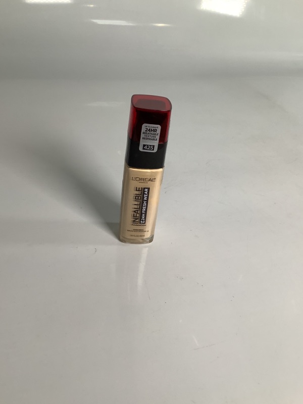 Photo 2 of Loreal Infallible Foundation, Linen 425, SPF 25 - 1.0 Fl oz new 