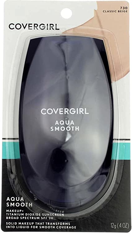 Photo 2 of COVERGIRL AQUA SMOOTH 705 IVORY MAKEUP TITANIUM DIOXIDE SUNSCREEN NEW 