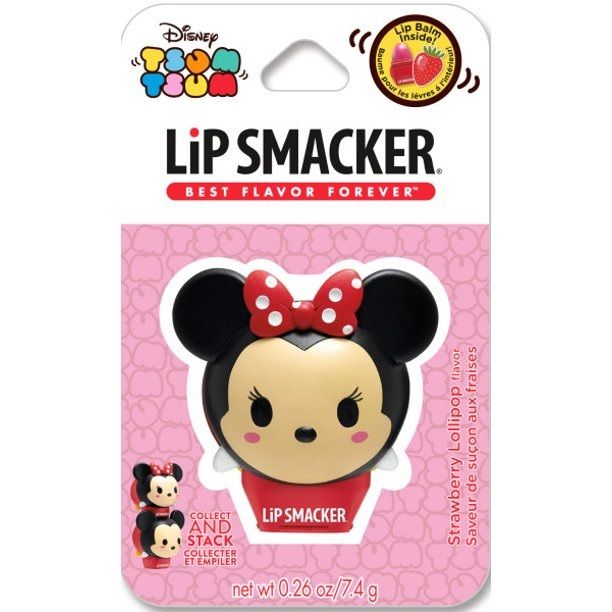 Photo 1 of Lip Smacker Disney "Tsum Tsum" Balms, Limited Edition, Minnie Mouse - Strawberry Lollipop Flavor 1 Piece NEW