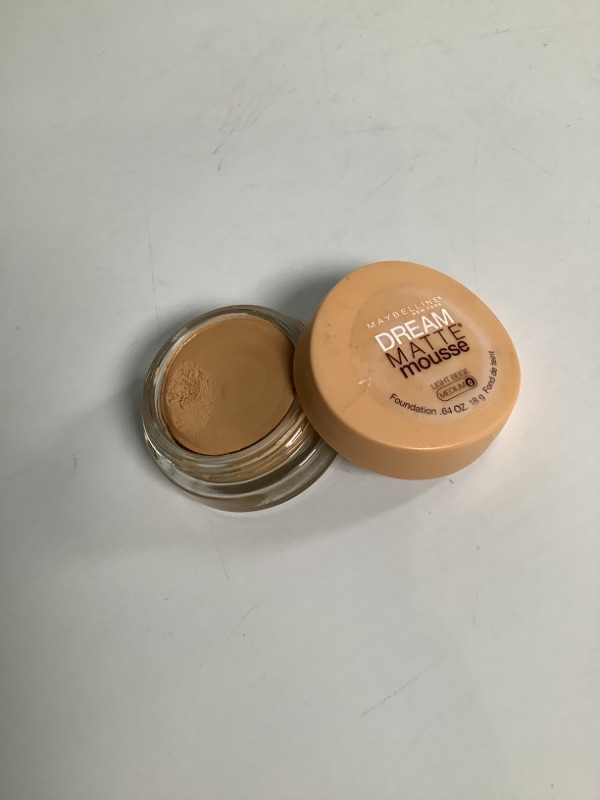 Photo 2 of Maybelline Dream Matte Mousse Foundation, Light Beige, 0.5 fl. oz 1 piece used 