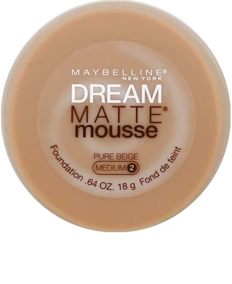 Photo 1 of Maybelline Dream Matte Mousse Foundation, Light Beige, 0.5 fl. oz 1 piece used 