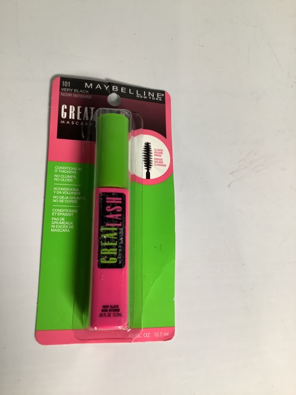 Photo 2 of MAYBELLINE 101 VERY BLACK MASCARA 1 PAIR NEW 