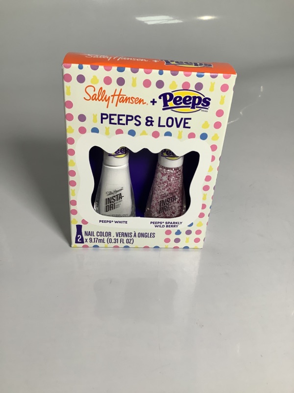 Photo 2 of SALLY HANSEN PLUS PEEPS WHITE, PEEEPS SPARKLY WILD BERRY NEW 