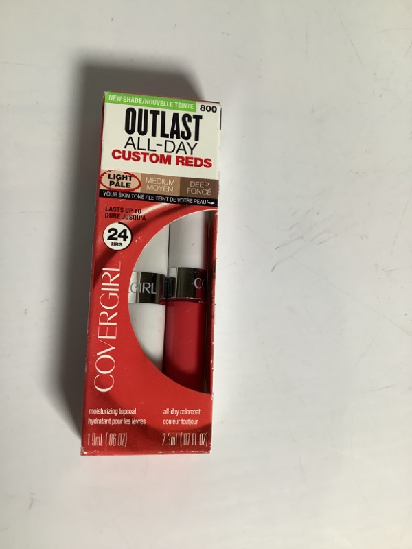 Photo 2 of COVERGIRL Outlast All-Day Lip Color Custom Coral .13 Fl Oz (4.2 ml) (Packaging may vary), 2 Count CUSTOM CORAL 1 PAIR NEW 