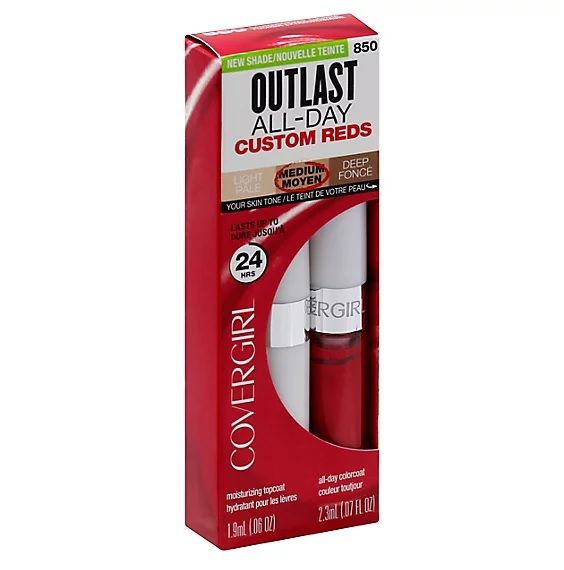 Photo 1 of COVERGIRL Outlast All-Day Lip Color Custom Coral .13 Fl Oz (4.2 ml) (Packaging may vary), 2 Count CUSTOM CORAL 1 PAIR NEW 