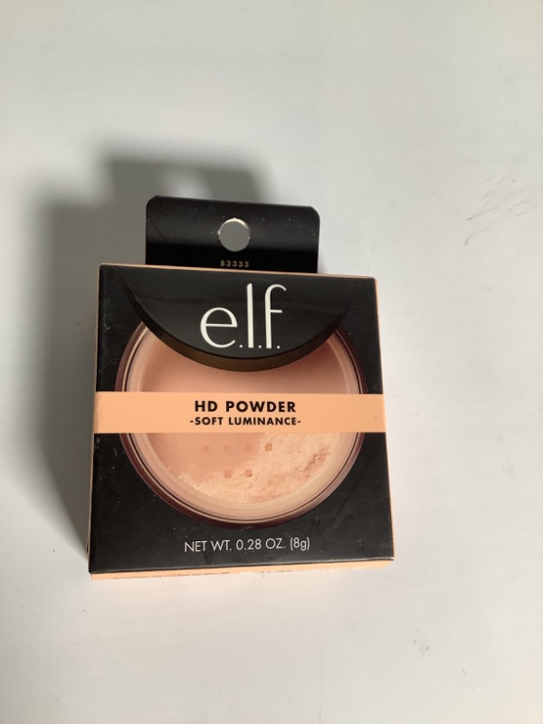 Photo 1 of e.l.f, High Definition Powder, Loose Powder, Lightweight, Long Lasting, Creates Soft Focus Effect, Masks Fine Lines and Imperfections, Soft Luminance, Radiant Finish, 0.28 Oz NEW 