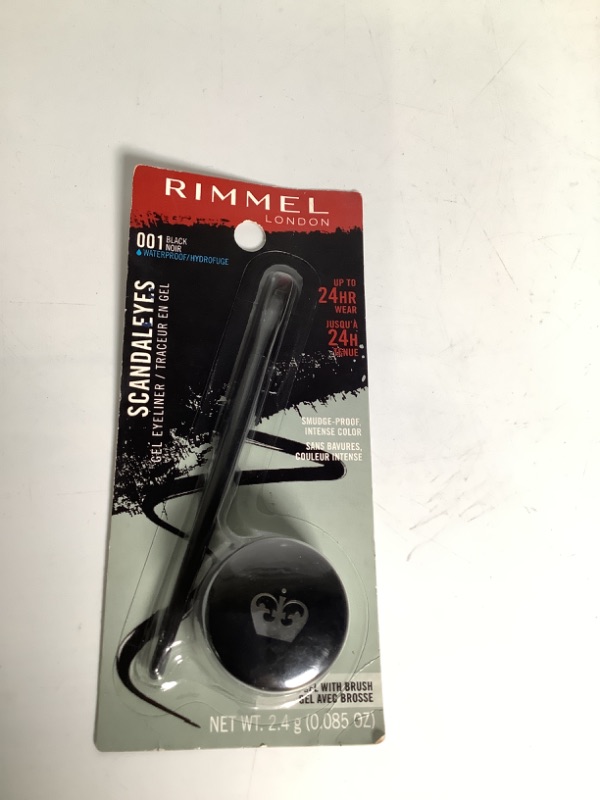 Photo 2 of Rimmel Scandal eyes Waterproof Gel Eyeliner, Black 0.085 oz  1 PACK NEW 