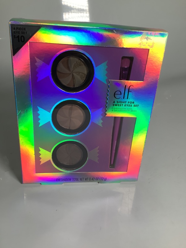 Photo 2 of Elf (1) e.l.f. Cosmetics A Sight For Sweet Eyes Set- Set Includes 3 Eyeshadow Duos and 1 Eyeshadow Brush NEW 