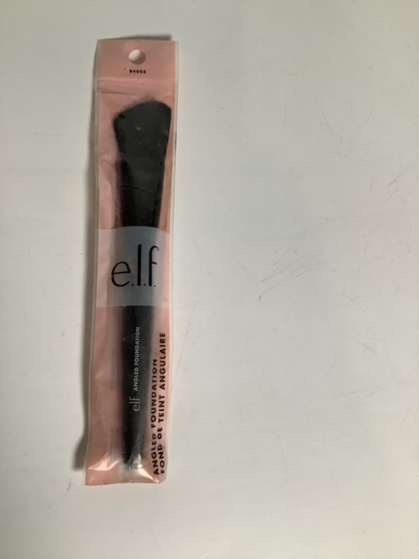 Photo 2 of e.l.f Cosmetics Angled Foundation Brush, Synthetic Brush Designed for Precise Makeup Application NEW