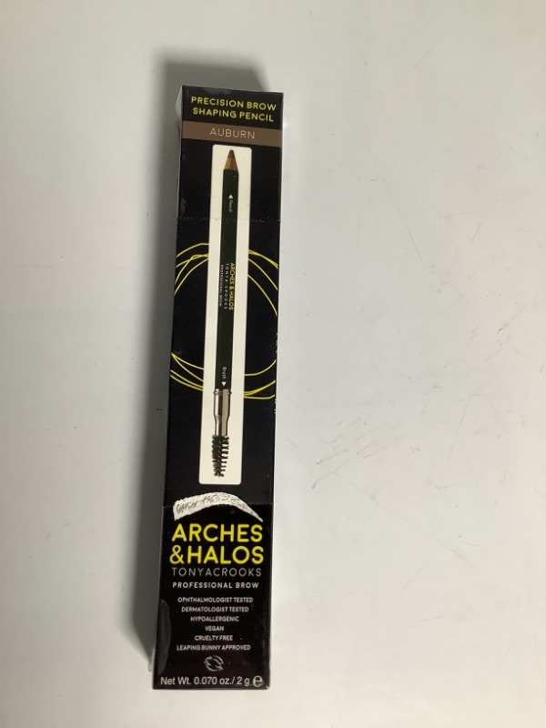 Photo 2 of Arches & Halos Precision Brow Shaping Pencil - Dual Ended Wood Pencil - Buildable, Pigmented, Precise Brow Color - Vegan and Cruelty Free Makeup - Auburn - 0.070 oz Auburn 0.07 Ounce (Pack of 1)