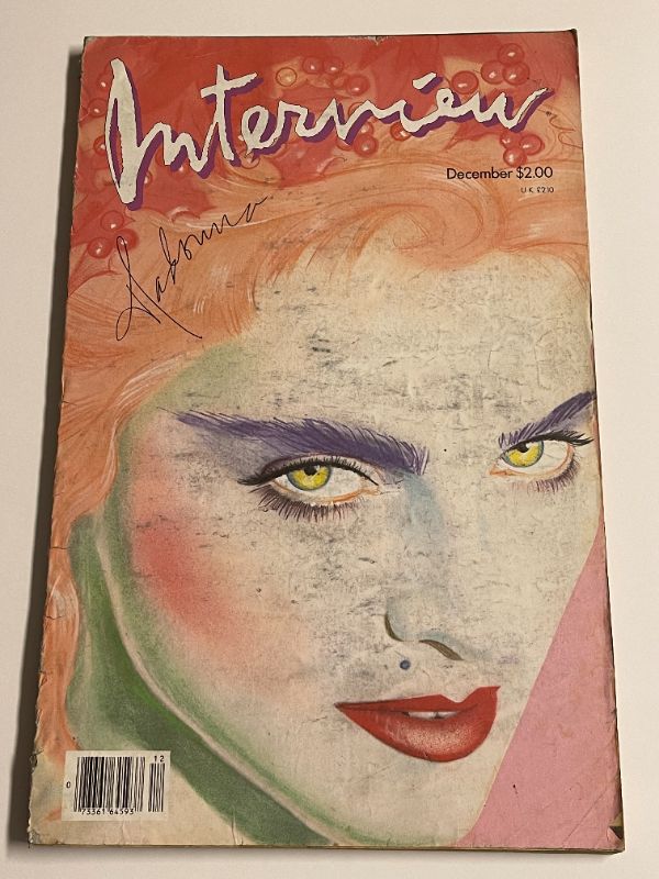 Photo 1 of 1985 INTERVIEW MAGAZINE MADONNA ANDY WARHOL