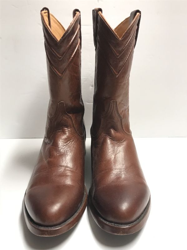 Photo 2 of JRC & SONS LEATHER COWBOY BOOTS SIZE 10