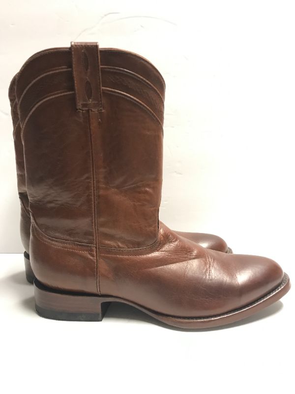 Photo 1 of JRC & SONS LEATHER COWBOY BOOTS SIZE 10