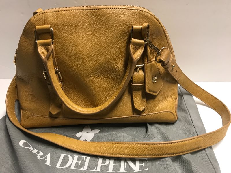 Photo 1 of ORA DELPHINE ARDEN YELLOW SATCHEL WITH DUST BAG